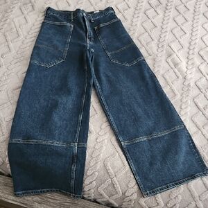 Everlane The Way High Gardner Wide-Leg Denim Jeans - Vintage Indigo Color